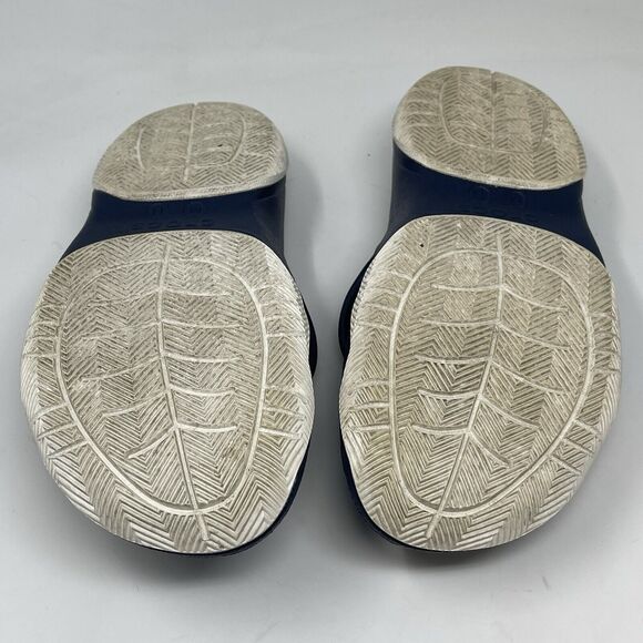 Crocs Swiftwater Deck Thong Sandals Mens 11 Blue Slip On Flip Flops Comfort - Picture 13 of 15